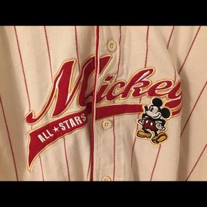 Vintage Disney Mickey All Star Jersey Size Large